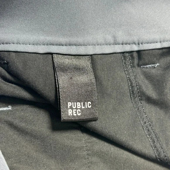 Public Rec Pants 33x30 Gray Dealmaker Chino Performance Stretch Golf Workday